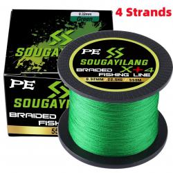 tresses 12 brins/8 brins/4 brins ligne de pêche 550M 350M 150M voir photo 4 strand Green 150M 0.32MM