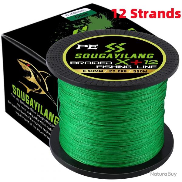 tresses 12 brins/8 brins/4 brins ligne de pche 550M 350M 150M voir photo 12 strand Green 350M 0.32M