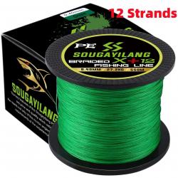 tresses 12 brins/8 brins/4 brins ligne de pêche 550M 350M 150M voir photo 12 strand Green 550M 0.32M