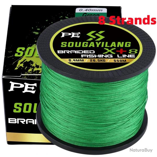 tresses 12 brins/8 brins/4 brins ligne de pche 550M 350M 150M voir photo 8 strand Green 350M 0.10MM