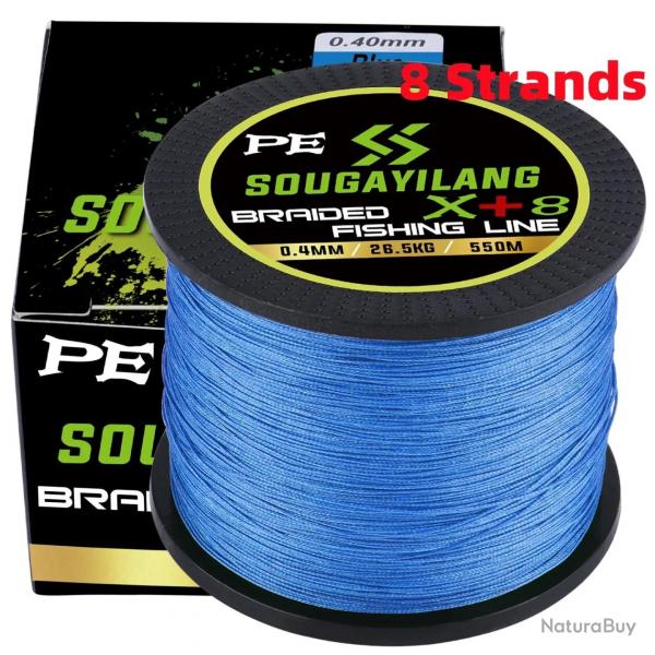 tresses 12 brins/8 brins/4 brins ligne de pche 550M 350M 150M voir photo 8 strand Blue 150M 0.32MM 