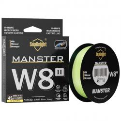 tresse W8 II série 500M 8 brins PE tressée avancée anti-UV revêtement résistant à l'eau de mer Hi-vi