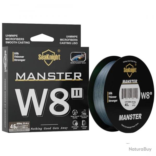 tresse W8 II srie 500M 8 brins PE tresse avance anti-UV revtement rsistant  l'eau de mer Low-v