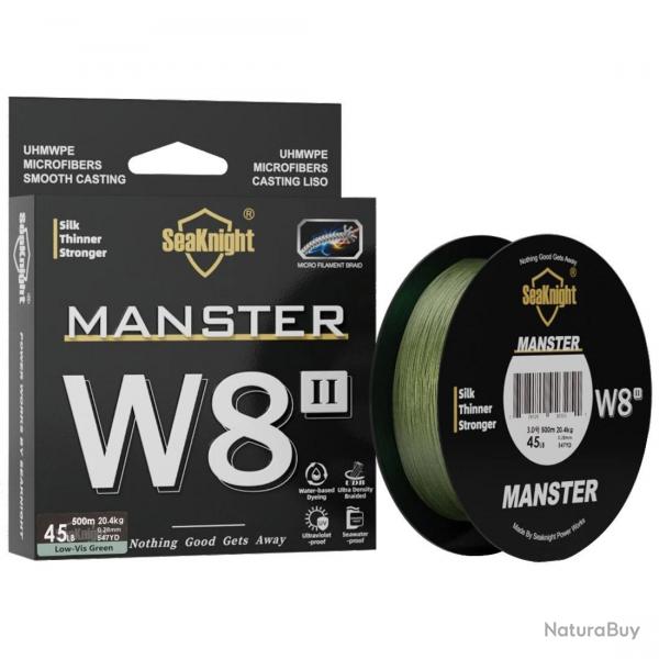 tresse W8 II srie 500M 8 brins PE tresse avance anti-UV revtement rsistant  l'eau de mer Low-V