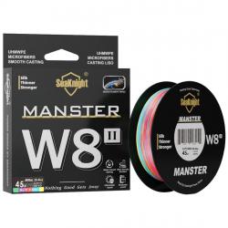 tresse W8 II série 500M 8 brins PE tressée avancée anti-UV revêtement résistant à l'eau de mer Multi