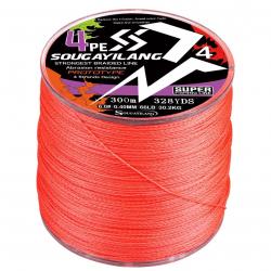 300M 500M 8 brins 4 brins tressé ligne de pêche 18-88LB Multifilament X8 voir photos orange 8 Strand
