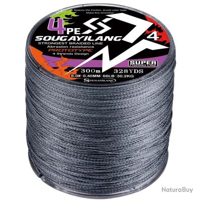 Waline Super Strong Fil de pêche tressé en polyéthylène 300 m 500 m 8 brins pour poissons marins Fil de pêche tressé (vert, 60lb/0,37 mm/300 m