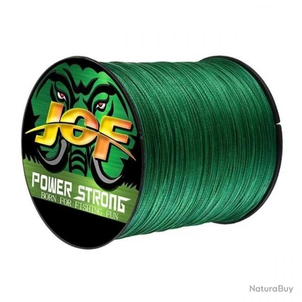 tresse 8 brins Multifilament PE 300M 500M 1000M Durable lisse Anti-morsure Green X8 1000M 1.0 22LB