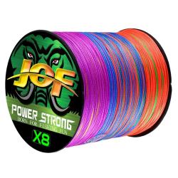 tresse 8 brins Multifilament PE 300M 500M 1000M Durable lisse Anti-morsure Multicolor X8 1000M 5.0 6