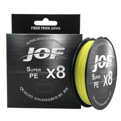 tresses 8 brins 20-100LB X8 Yellow 150m-0.8-15LB Grande ligne