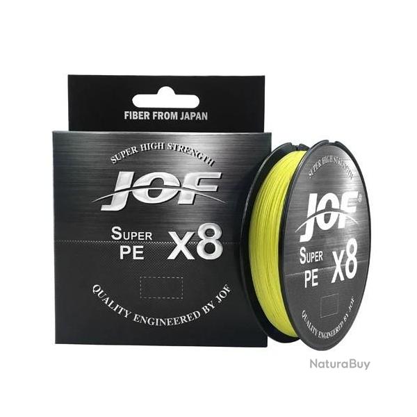 tresses 8 brins 20-100LB X8 Yellow 300m-8.0-100LB Grande ligne