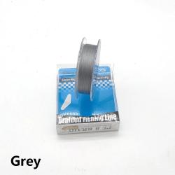 tresse PE 100M 8,0.6-8.0 Ligne principale lisse et résistante à l'usure, 3 couleurs,  Gris foncé 0.6