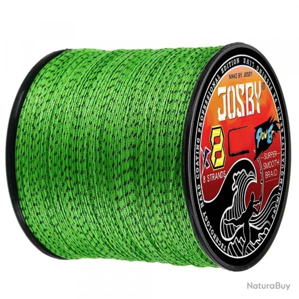 Tresses 8 brins tress ligne de pche Multifilament mouchet 8X PE fil 100M 300M 500M  Speckled Gree