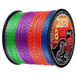Tresses 8 brins tressé ligne de pêche Multifilament moucheté 8X PE fil 100M 300M 500M  Speckled Mult