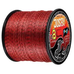 Tresses 8 brins tressé ligne de pêche Multifilament moucheté 8X PE fil 100M 300M 500M  Speckled Red 