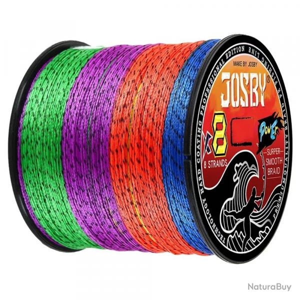 Tresses 8 brins tress ligne de pche Multifilament mouchet 8X PE fil 100M 300M 500M  Speckled Mult
