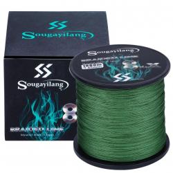 tresses 9 brins PE ligne de pêche 300M 500M 1000M fil de pêche Multifilament green 1000M-0.20MM-12.7
