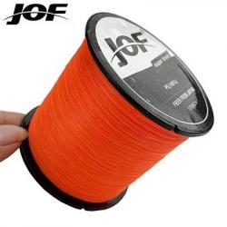 Tresses 8 brins 1000M 500M 300M 100M ligne de pêche tressée multicolore 100 PE Orange 100M 0.16MM 22