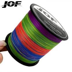 Tresses 8 brins 1000M 500M 300M 100M ligne de pêche tressée multicolore 100 PE Multicolor 100M 0.40M