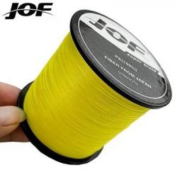 Tresses 8 brins 1000M 500M 300M 100M ligne de pêche tressée multicolore 100 PE Yellow 1000M 0.23MM 3