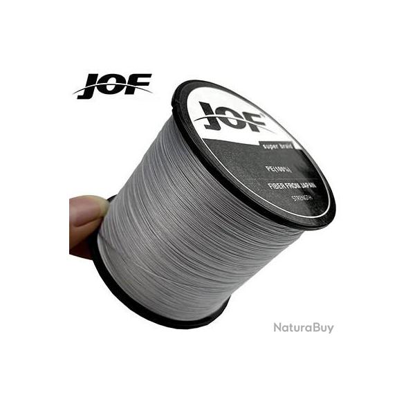 Tresses 8 brins 1000M 500M 300M 100M ligne de pche tresse multicolore 100 PE Gray 500M 0.40MM 61LB