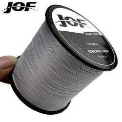 Tresses 8 brins 1000M 500M 300M 100M ligne de pêche tressée multicolore 100 PE Gray 1000M 0.37MM 52L