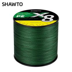 Tresses X8 fort 300M 1000M 8 brins tisse PE fil 10LB 20LB 30LB 50LB 100LB 150LB Green 1000M 0.16mm 2
