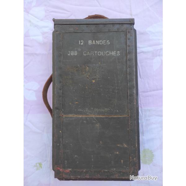 caisse pour bande munitions mod. 1915 de mitrailleuse Hotchkiss