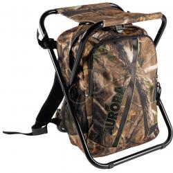 AURORA - SAC A DOS + TABOURET CAMO POUR CHASSE
