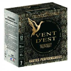 Cartouches Tunet Vent D'Est Black Tempest HP 32g BJ Acier - Cal.12 x10 boites