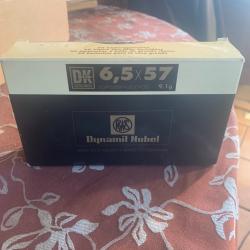 CARTOUCHES NEUVES  RWS 6,5 X 57 DK 9,1 gr