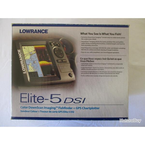 Echosondeur LOWRANCE Elite-5 DSI en Excellent tat