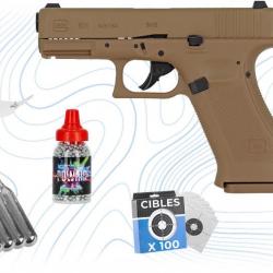 Pack Bronze Pistolet Glock 19 X cal BB 4.5 mm Umarex