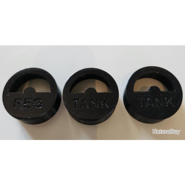 lot de 3 protges manomtres, caches jauges pression d'air PCP