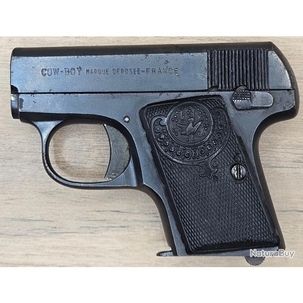 Pistolet 6.35mm COW BOY - Fabrication franaise