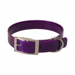 Collier polyuréthane avec gravure 25 mm - jokidog Violet 50 cm