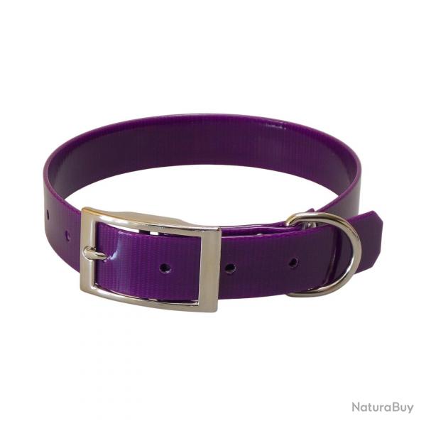 Collier polyurthane avec gravure 25 mm - jokidog Violet 50 cm