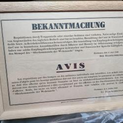 AVIS POUR LES REQUISITIONS ALLEMANDES , BORDEAUX 1940, 39/45 WW2, EXODE