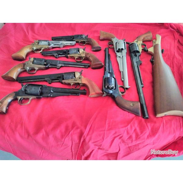 lot de revolvers  poudre noire