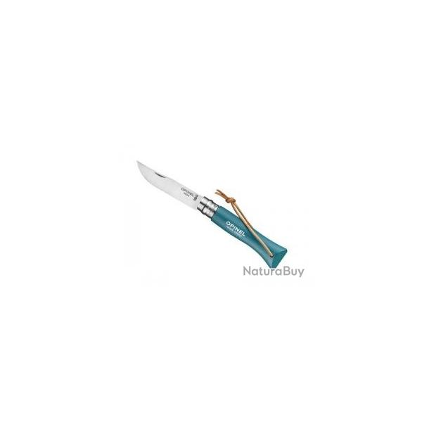 Couteau OPINEL COLORAMA n 6 VRI, lame inox, manche 9,3 cm charme lasur turquoise