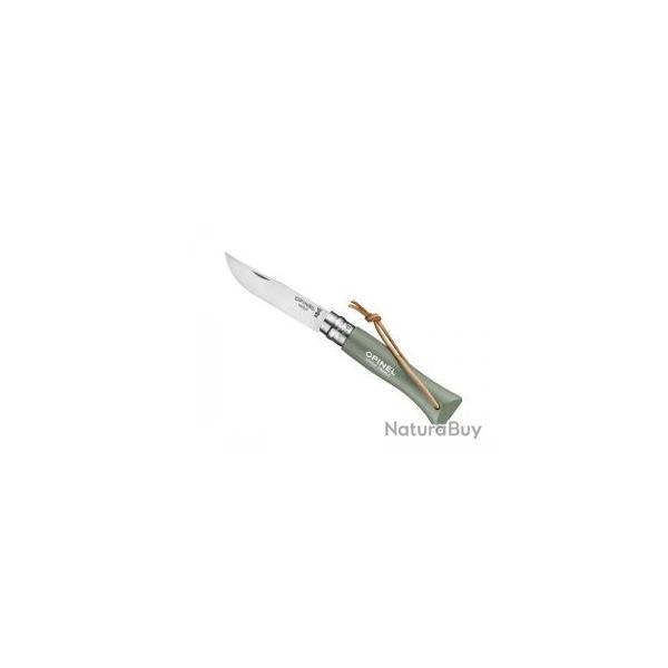 Couteau OPINEL COLORAMA n 6 VRI, lame inox, manche 9,3 cm charme lasur vert sauge