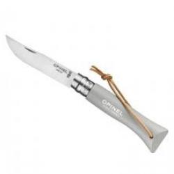 Couteau OPINEL COLORAMA n° 6 VRI, lame inox, manche 9,3 cm charme lasuré gris nuage