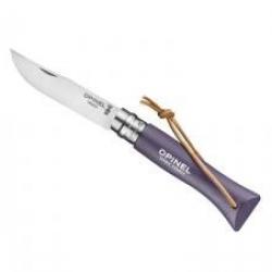 Couteau OPINEL COLORAMA n° 6 VRI, lame inox, manche 9,3 cm charme lasuré violet gris