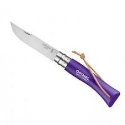 Couteau OPINEL COLORAMA n° 7 VRI, lame inox, manche 10 cm charme lasuré violet