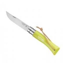 Couteau OPINEL COLORAMA n° 7 VRI, lame inox, manche 10 cm charme lasuré anis