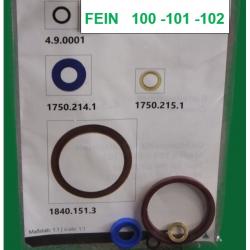 Kit entretien joints pour pistolet FEINWERKBAU Model 100 - 101 - 102 .