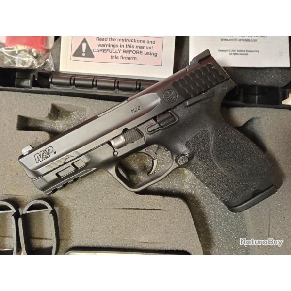 SMITH & WESSON MP9 2.0 COMPACT CAL 9X19 ENCHERE A 1 EURO