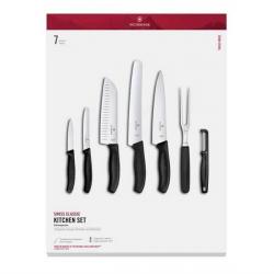 6.7133.71G Set de cuisine 7 pièces Victorinox SwissClassic noir
