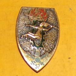 57° Groupe des Services et des Transports, émail, dos guilloché, FABRICANT DRAGO PARIS  ,  HOMOLOGAT