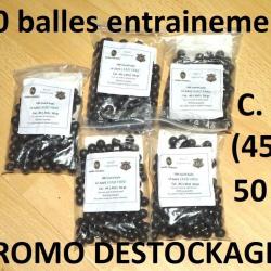 500 balles rondes entrainement calibre 45 (451) PEDERSOLI 15.00 Euros !! poudre noire (SI390)
